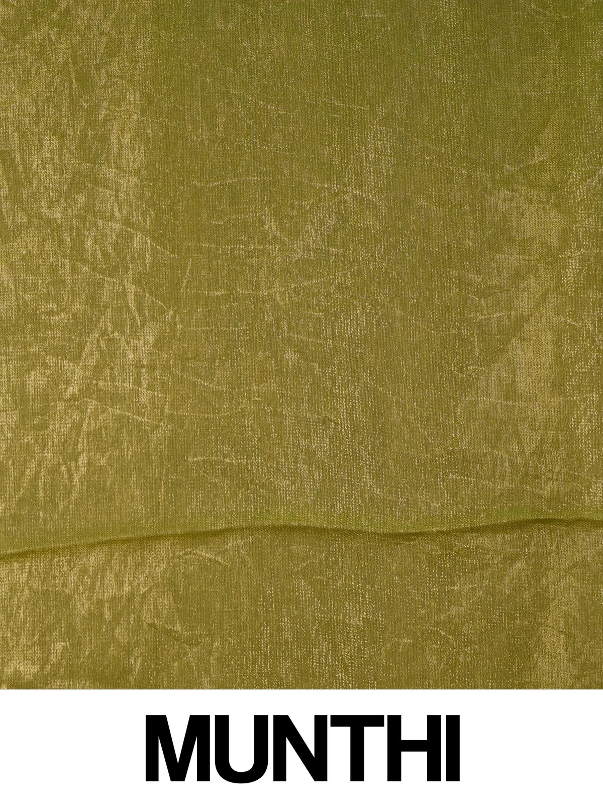 Olive green and gold semi tussar saree with shimmering tissue weave and contrast printed floral blouse