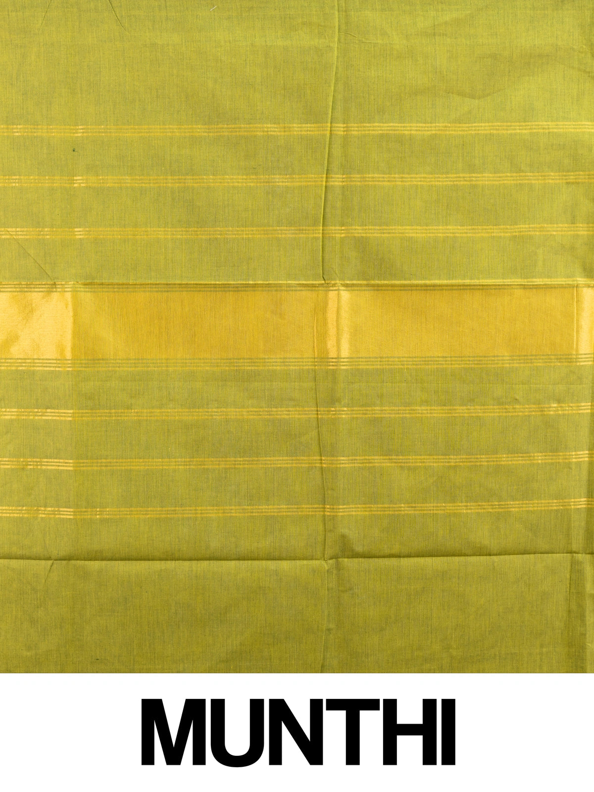 Mehndi green Chettinad cotton saree with contrast dark green gold zari border and striped pallu