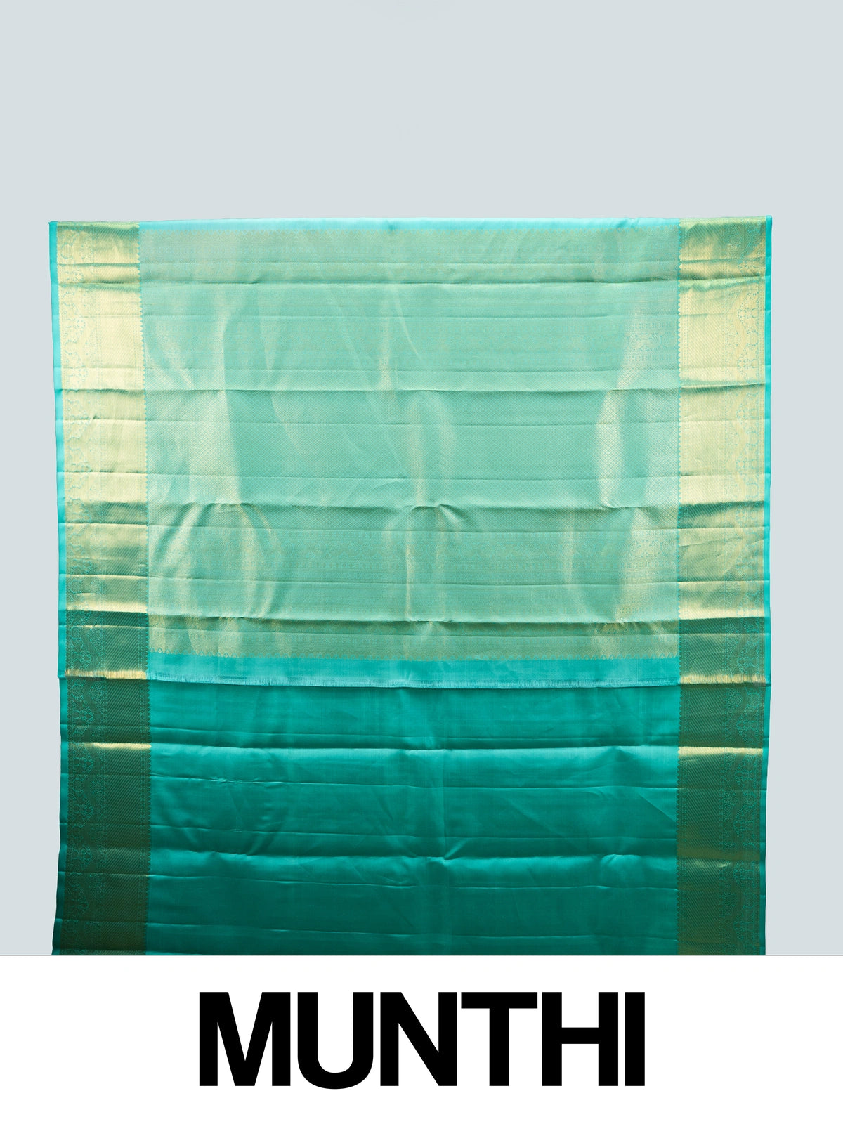 Maroon pure Kanchipuram silk saree with teal green contrast gold zari border and paisley motifs