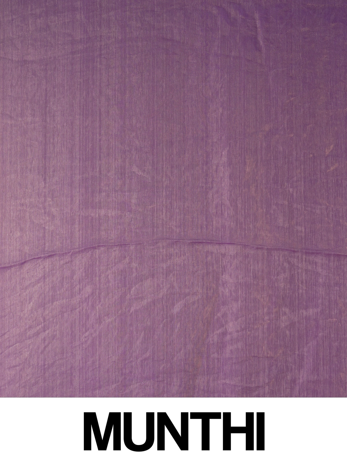 Lavender purple semi tussar saree with gold zari border and multicolour printed contrast blouse