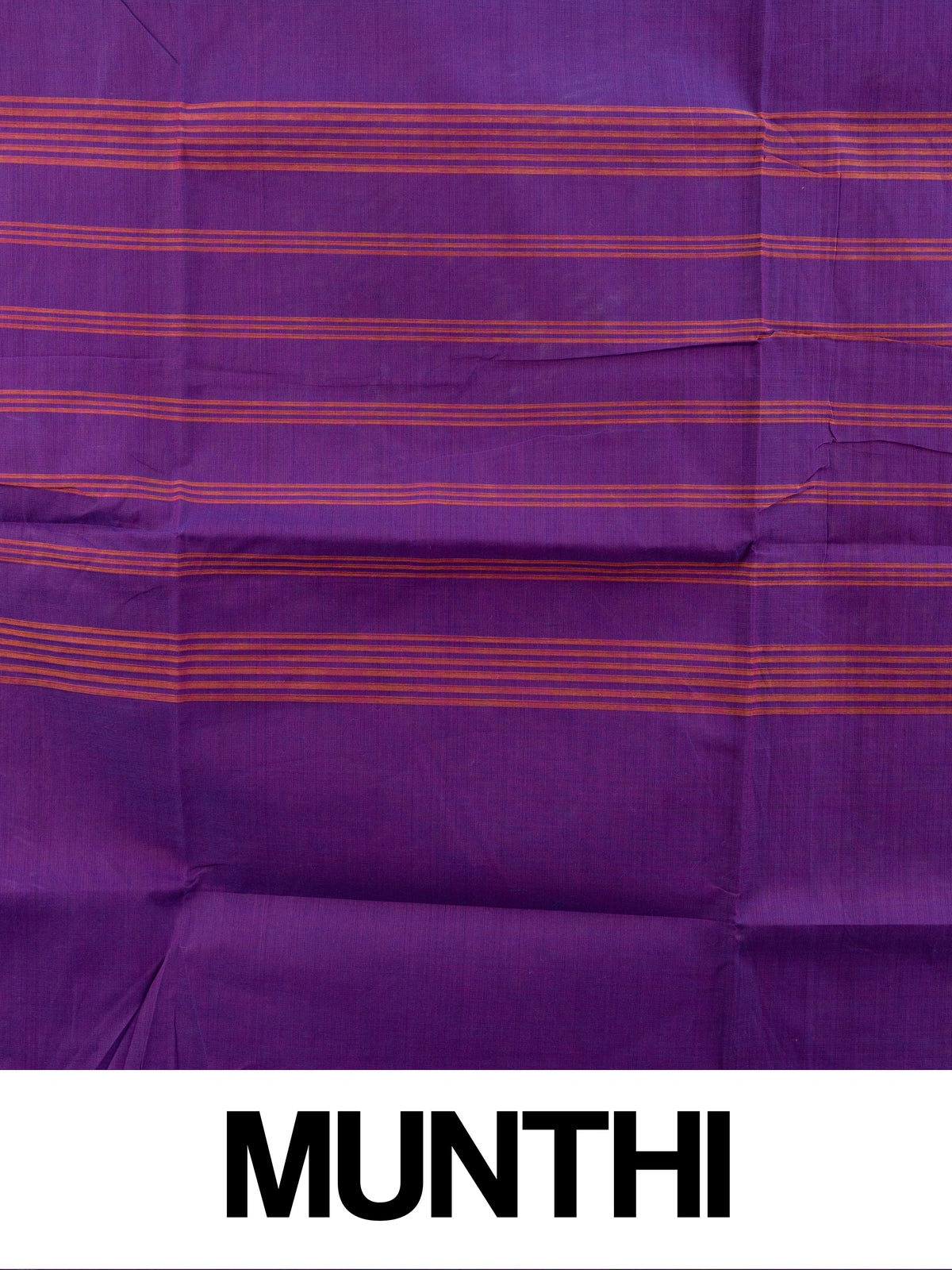 Purple Chettinad cotton saree with peacock-blue and gold zari contrast border