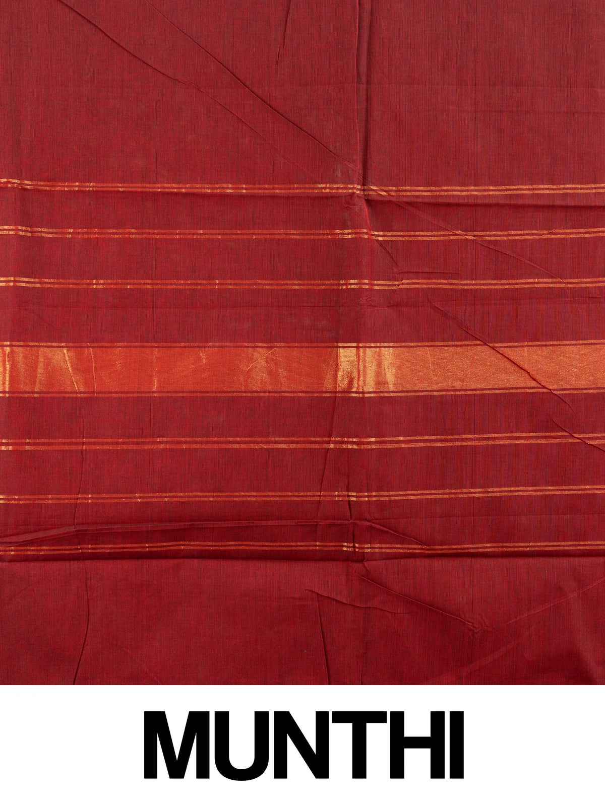 Maroon Chettinad cotton saree with black and gold zari contrast border